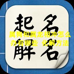 属狗和属龙相冲怎么办有哪些  化解方法
